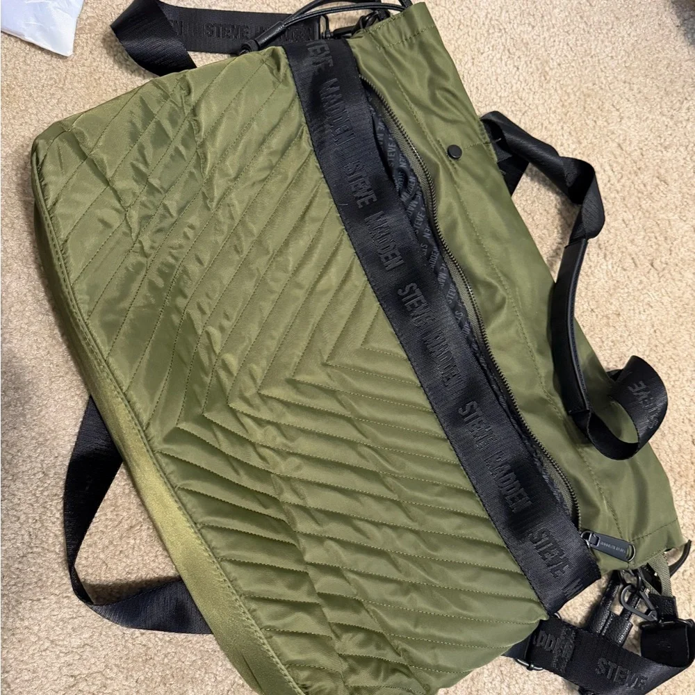 Steve Madden Olive Quilted Bag